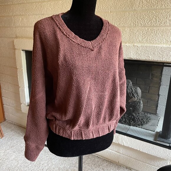 Free People Cinch Waist Dolman Sleeve Pullover S - Picture 5 of 8